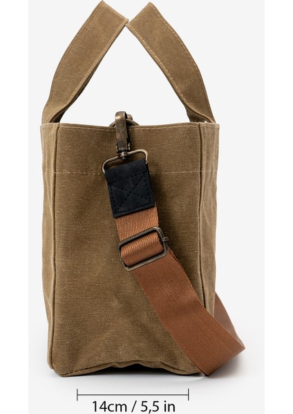 Kanvas Askılı Günlük Kullanım Omuz ve El Çantası Tote Bag - Sert Kumaş fırsatları