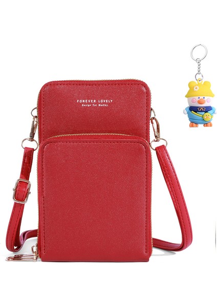 Bayan Cüzdan Omuz Crossbody Çanta Çok Fonksiyonlu Cep Telefonu Çantası Kart Tutucu (Yurt Dışından)