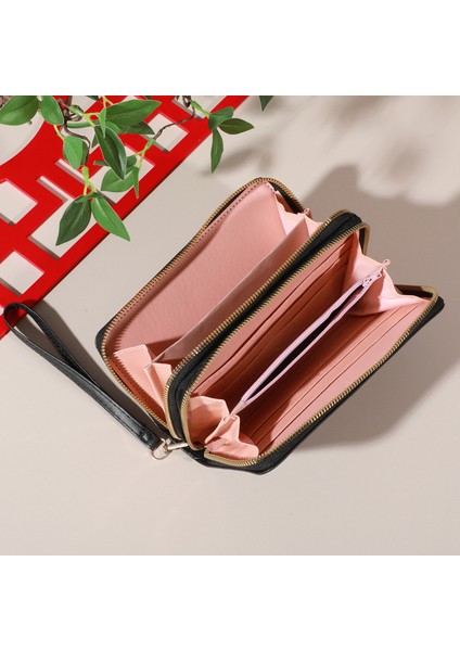 Bayanlar Cüzdanı Para Cüzdanı Clutch Kart Tutucu Cep Telefonu Çantası (Yurt Dışından)