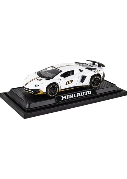 (Kutulu) 1:32 Lambo LP780 Spor Araba Alaşım Araba Modeli Ses ve Işık Oyuncak Spor Araba Chenghai (Yurt Dışından)