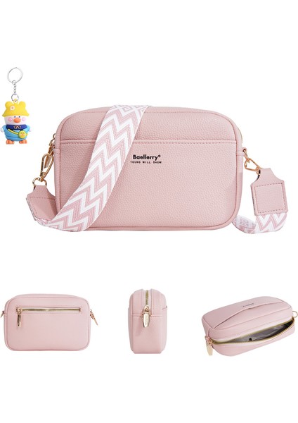 Bayan Çanta Büyük Kapasiteli Fermuarlı Omuz Crossbody Çanta Kadın Küçük Kare Çanta (Yurt Dışından)
