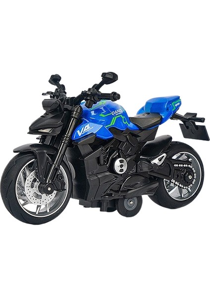 Oyuncak Polis Arabası Modeli Simülasyon Motosiklet Alaşım Araba Modeli Erkek Bumerang Oyuncak Araba Işıkları Ses Efektleri Erkek (Yurt Dışından)