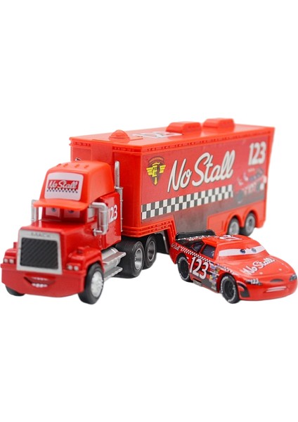 Cars Uncle Mack Car + Racer Set Alaşımlı Araba Oyuncak Modeli (Yurt Dışından)