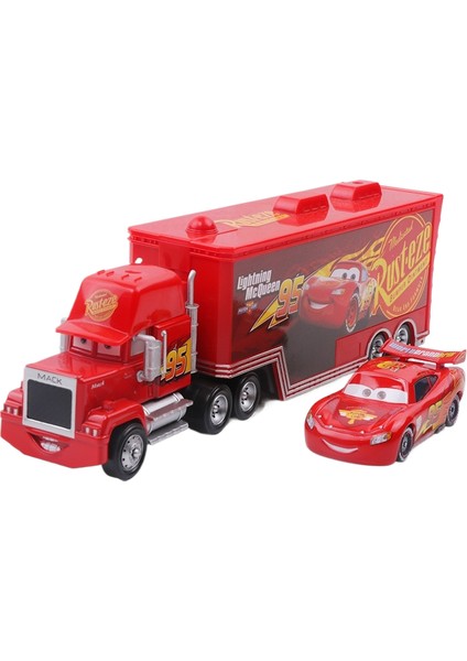 Cars Uncle Mack Car + Racer Set Alaşımlı Araba Oyuncak Modeli (Yurt Dışından)