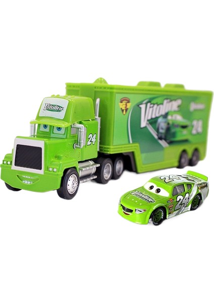 Cars Uncle Mack Car + Racer Set Alaşımlı Araba Oyuncak Modeli (Yurt Dışından)