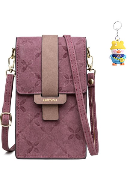 Cep Telefonu Çanta Kadın Toka Küçük Kare Çanta Omuz Crossbody Çanta Kozmetik Çanta (Yurt Dışından)