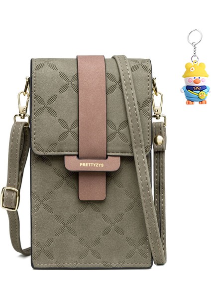 Cep Telefonu Çanta Kadın Toka Küçük Kare Çanta Omuz Crossbody Çanta Kozmetik Çanta (Yurt Dışından)