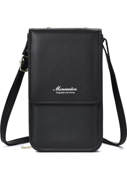 Moda Bayan Cüzdan Fermuarlı Çanta Basit Küçük Kare Çanta Manyetik Toka Omuz Crossbody Çanta (Yurt Dışından)