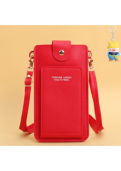 Moda Basit Tek Omuz Küçük Çanta Crossbody Cep Telefonu Çantası Kadın Sürücü Ehliyet Kart Tutucu (Yurt Dışından)