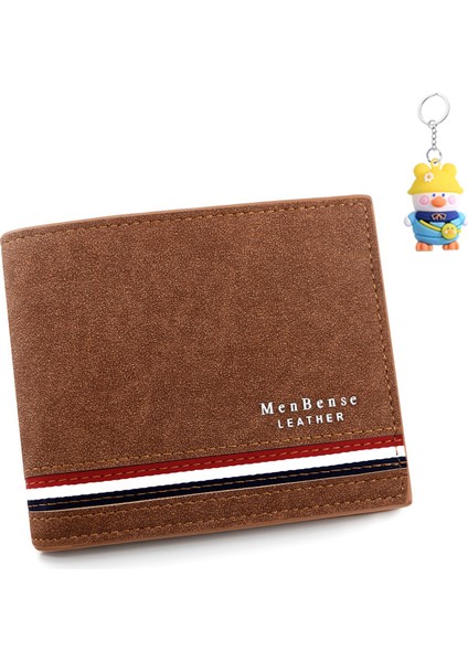 Moda Erkek Kısa Cüzdan Kişiselleştirilmiş Erkek Para Cüzdanı Ipek Baskı Cüzdanı Erkek Buzlu Clutch Cüzdanı (Yurt Dışından)