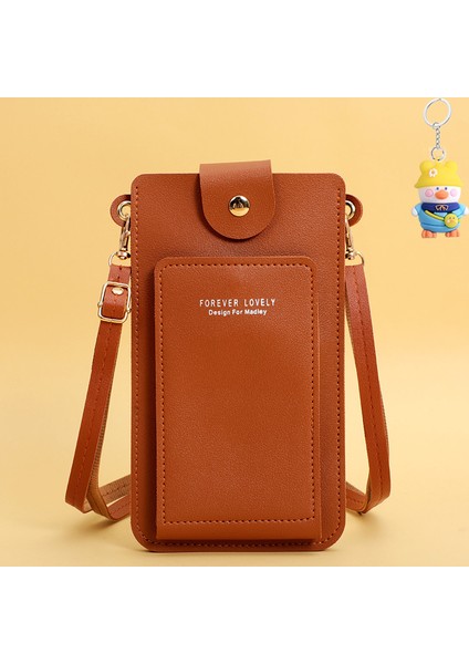 Moda Basit Tek Omuz Küçük Çanta Crossbody Cep Telefonu Çantası Kadın Sürücü Ehliyet Kart Tutucu (Yurt Dışından)