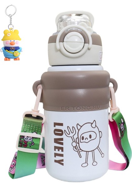 316 Paslanmaz Çelik Termos Bardak Açık Taşınabilir Çocuk Çift Içme Bardakları Astar Ölçek Termos Kayıtıcısı (Yurt Dışından)