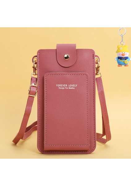 Moda Basit Tek Omuz Küçük Çanta Crossbody Cep Telefonu Çantası Kadın Sürücü Ehliyet Kart Tutucu (Yurt Dışından)