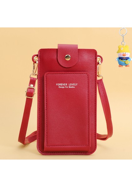 Moda Basit Tek Omuz Küçük Çanta Crossbody Cep Telefonu Çantası Kadın Sürücü Ehliyet Kart Tutucu (Yurt Dışından)