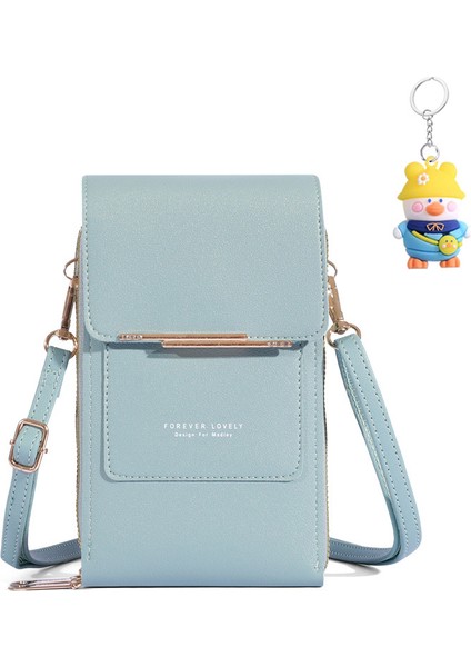 Cep Telefonu Çantası Crossbody Dokunmatik Ekran Çok Fonksiyonlu Basit Cüzdan Omuz Çantası Taşınabilir Kart (Yurt Dışından)