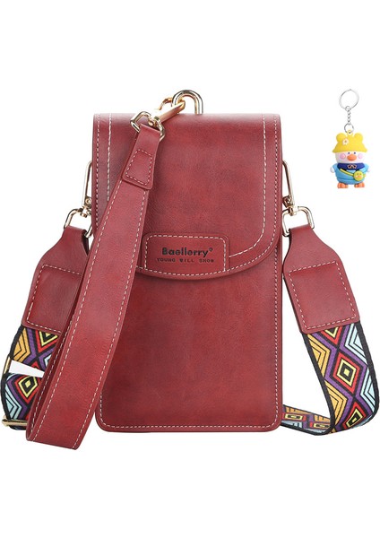 Bayan Cüzdan Moda ve Çok Yönlü Büyük Kapasiteli Toka Crossbody Cep Telefonu Çantası (Yurt Dışından)