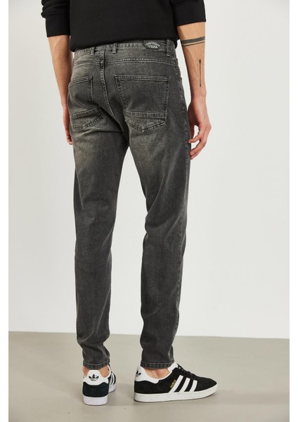 Erkek Smith Antrasit Tapered Fit Jean Pantolon indirimleri