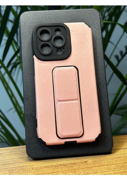 iPhone 13 Pro Ultra Darbe Emici Kamera Koruma Çerçeveli Mıknatıs Stand Özellikli Gennshockstand Kılıf