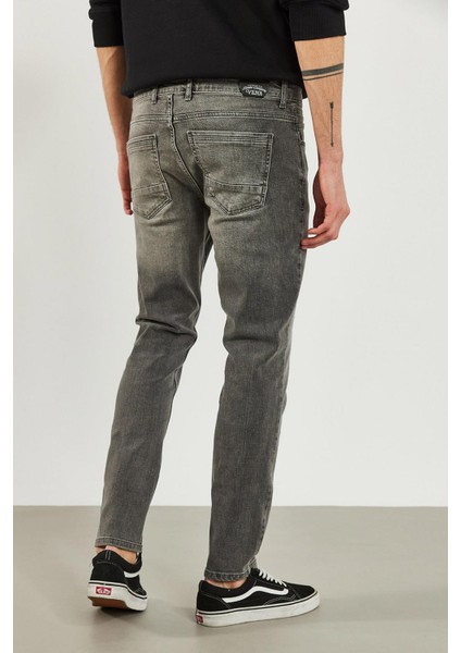 Erkek Edward Antrasit Slim Straight Jean Pantolon indirimleri