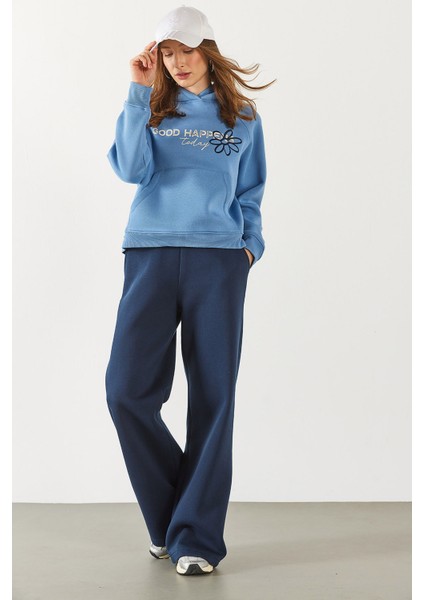 Pasific Baskılı Sweatshirt - Mavi fiyatları