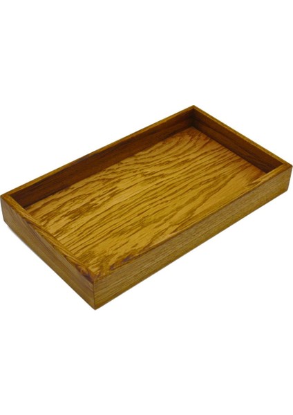 Ahşap Küçük Nef Tepsi Kestane Ağacı 35 Cm