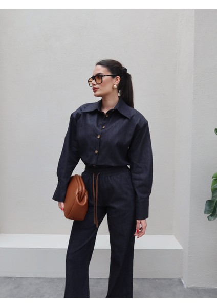 Vatkalı Tensel Denim Ceket Pantolon Takımı modelleri