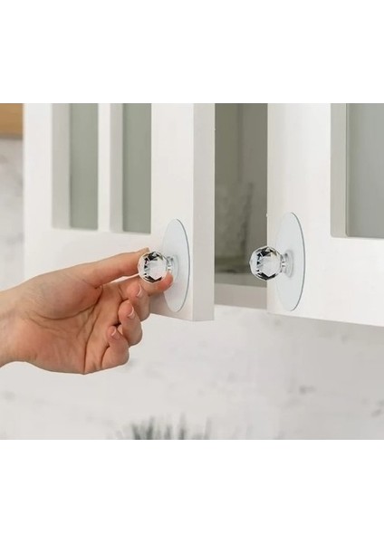 Oz cm ax Çok Amaçlı Yapışkan Kristal Tutacak Kulp 4 Adet