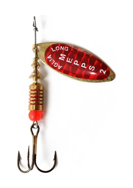 Mepps Aglia Long Redbo Altın-Kırmızı Söğüt No:3