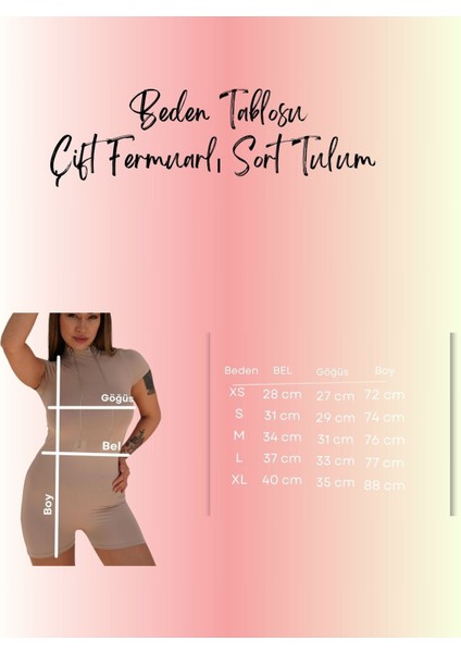 Vücüda Oturan Kadın Spor Şort Tulum / Toparlayıcı Çift Fermuarlı Spor Mayo Tulum