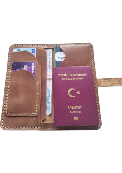 Apollon Model El Yapımı Vintage Kahve Renk Hakiki Crazy Deri Pasaport Kılıfı Pasaportluk fiyatları
