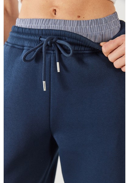 Içi Boxer Detaylı Jogging Pantolon - Lacivert fırsatları