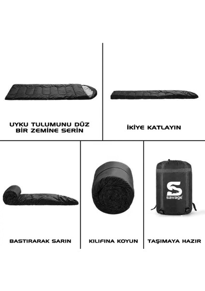 Uyku Tulumu - Peak - Bordo - Extreme -35C° - Savage YS-535