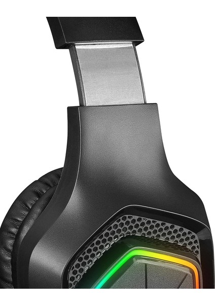 RM-K90 Vector Siyah Rgb LED Type-C Gaming Mikrofonlu Oyuncu Kulaklığı