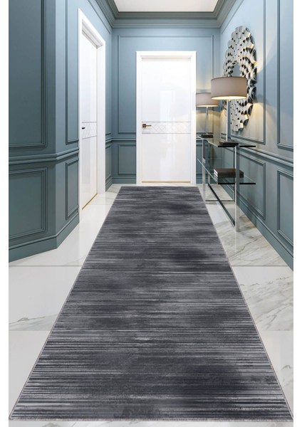 Antrasit Kaymaz Sade Kesme Rulo Özel Ölçülü Yolluk AR1431