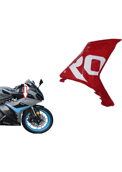 Gp-1 Taro 250R Dış Dizlik Sağ Kırmızı Orijinal