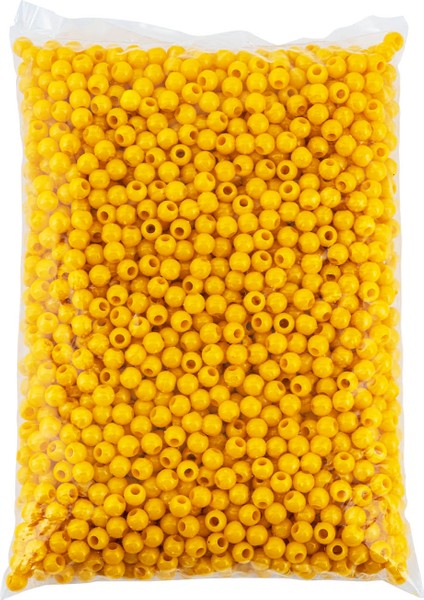 Yüzen Sazan Boncuğu - 10 mm - Sarı (1 Kg)