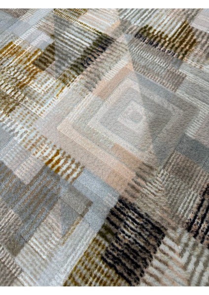 Kabartmalı Halı Dokusunda Jel Kaymaz Taban Yıkanabilir Kesme Yolluk Renkli Desen indirimleri