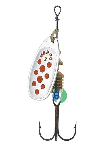 Mepps Comet Gümüş/Kırmızı Noktalı No:2