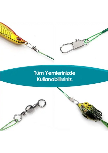 Fishack Klipsli Fırdöndülü Çelik Tel 72'li Kartela Set indirimleri