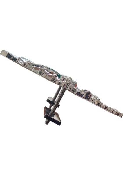 Osmanlı Devlet Arması Vidalı Kabartma Logo Büyük Krom 12X11CM fiyatları