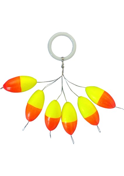 Crystal Renkli Şamandıra Stopper No:5 (6'lı)