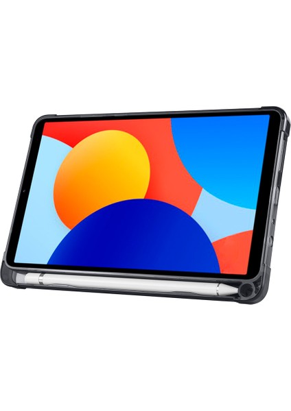 Huawei Matepad Se 11 2023 Uyumlu Yatay ve Dikey Standlı Antişok Köşe Korumalı Kalemlikli Origami Slikon Kılıf fiyatları