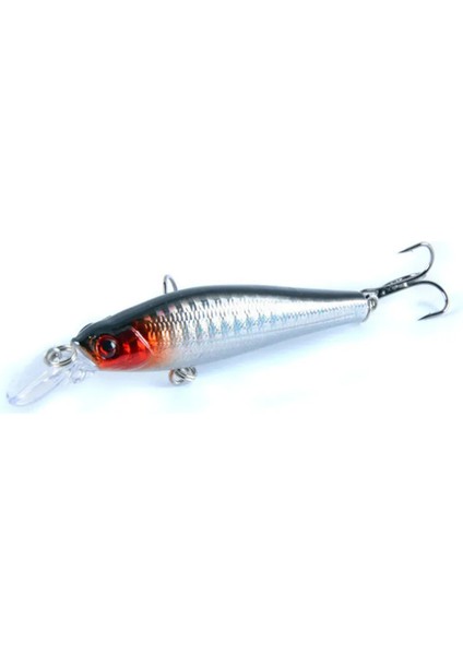Maket Balıklar Suni Yemler 5 Adet/ 5 Farklı Renk 9g 8cm Sert Yemler Minnow Balıkçılık Lures 6 # Kanca Minnow Plastik Yapay Balıkçılık Wobbler Bas Sazan Balıkçılık Aksesuarları