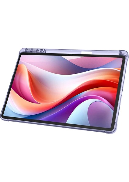Apple iPad 10.nesil 10.9 (2022) Yatay ve Dikey Standlı Antişok Köşe Korumalı Kalemlikli Origami Slikon Kılıf A2696 A2757 A2777 A3162