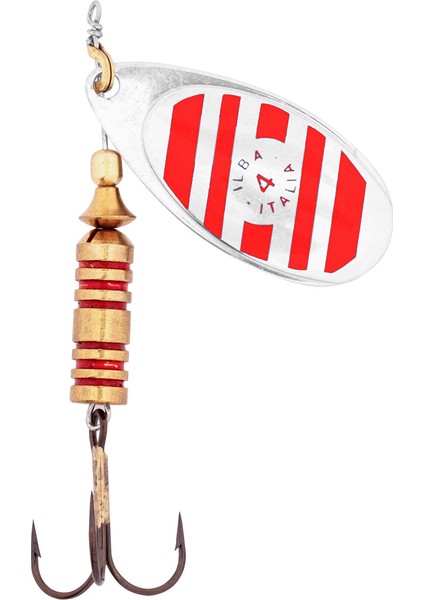 Alabalık Turna Döner Olta Kaşık - Ilba Zebra 21114 - Gümüş/kırmızı - No:4 fiyatları