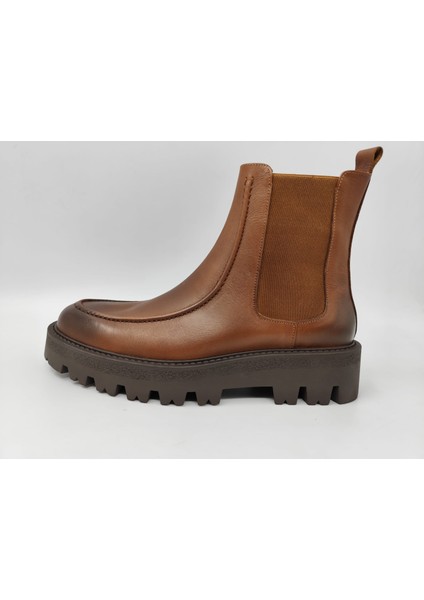 8128 Erkek Yüksek Taban Taba Cilt Bağsız Şık Klasik Spor Bot