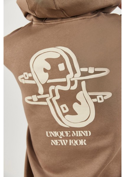 Erkek New Look Vizon Baskılı Sweatshirt fiyatları