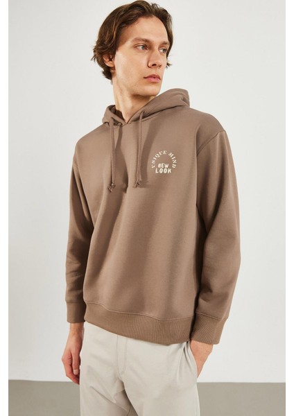 Erkek New Look Vizon Baskılı Sweatshirt indirimleri