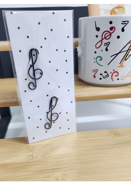 Isme Özel Kişiye Özel Nota Müzik Desenli T Latte Fincanı Kahve Ataş Kaşık Kitap Ayracı Hediye Seti modelleri
