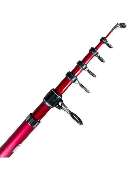 Teleskopik Karbon Surf Olta Kamışı - Protackle Redmark - 390CM - 100/200 gr fırsatları